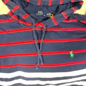 Polo Ralph Lauren Men's Striped hoodie- XXL